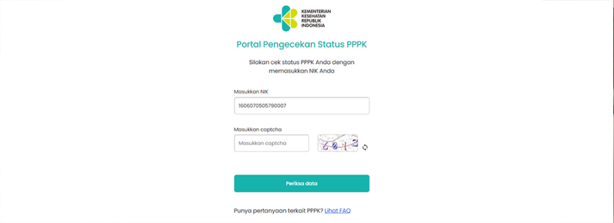 Portal Pengecekan Status PPPK